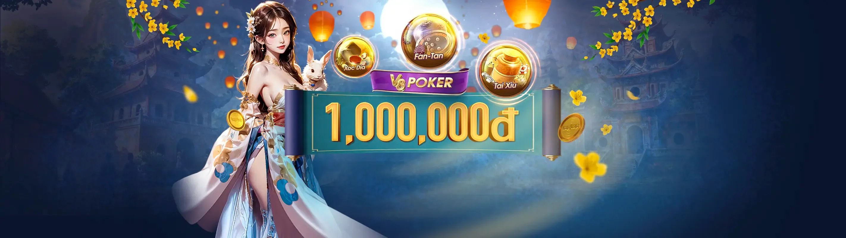 Hình ảnh banner chính của nền tảng 84win, thể hiện sự kết hợp giữa cá cược thể thao sôi động và không khí sòng bạc trực tuyến sang trọng
